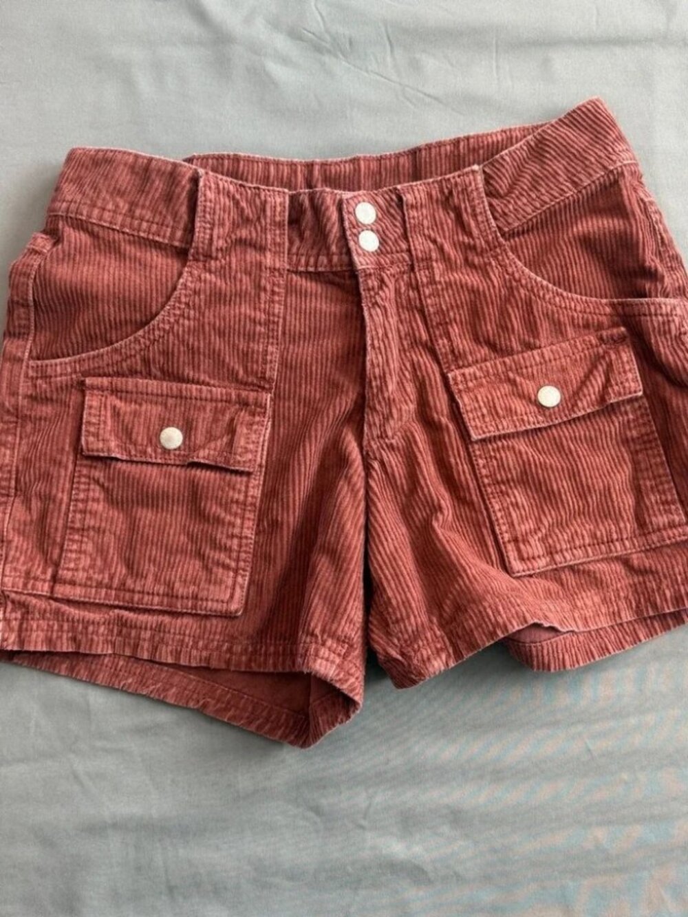 BDG Urban Outfitters Rust Brown Corduroy Cargo Shorts